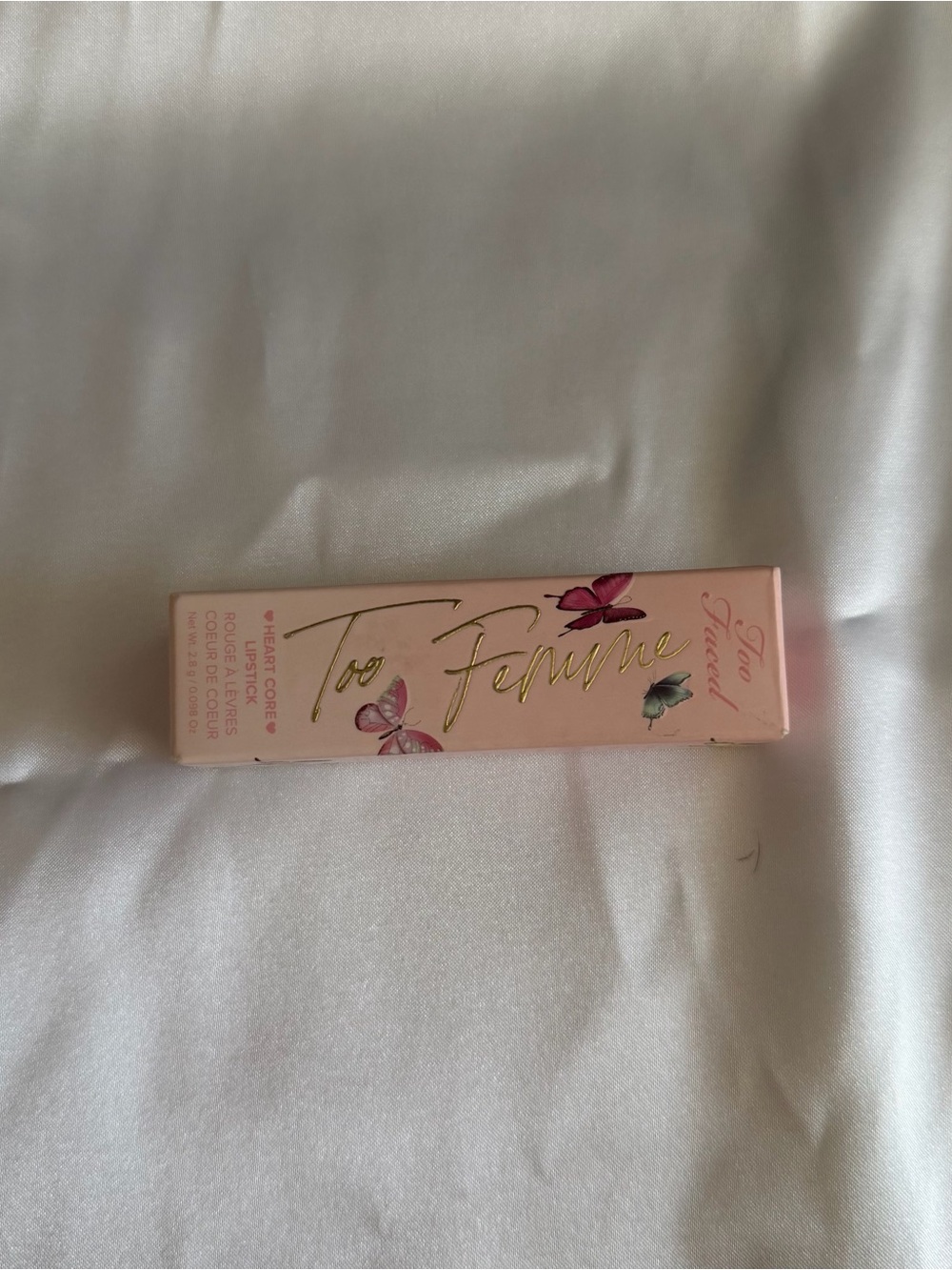 BNIB Too Faced Too Femme Heart Core Lipstick in Nothing Compares 2 U – Full Size - Picture 2 of 4